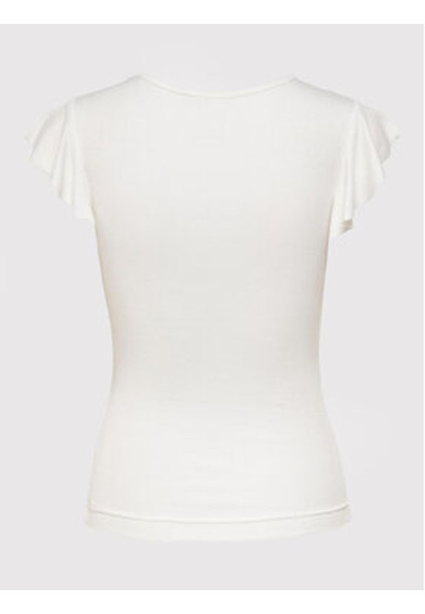 only - ONLY Bluzka Belia 15227187 Biały Regular Fit. Kolor: biały. Materiał: wiskoza