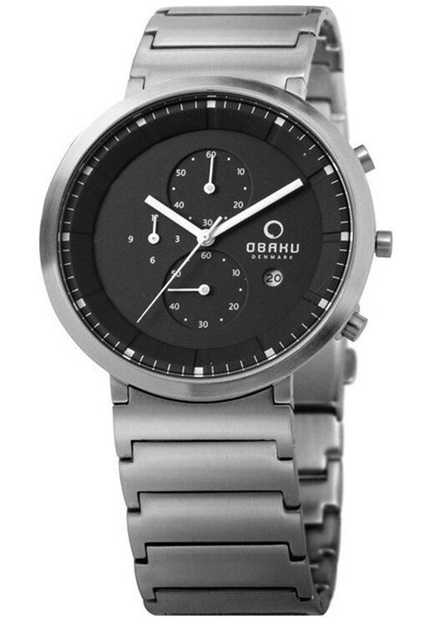 OBAKU - Zegarek męski Obaku Denmark V147GCBSC1 srebrny. Kolor: srebrny