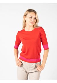 Pinko Bluzka "Melon" | 1G181W A02M | Kobieta | Czerwony. Kolor: czerwony. Materiał: wełna #4