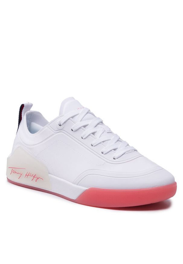 TOMMY HILFIGER - Sneakersy Tommy Hilfiger. Kolor: biały