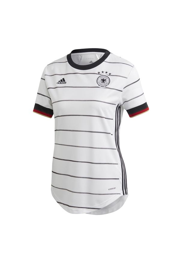 Adidas - Koszulka domowa dla kobiet Allemagne 2020. Kolor: biały. Sport: piłka nożna
