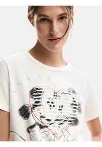 Desigual T-Shirt Core Mickey 26SWTK42 Biały Regular Fit. Kolor: biały. Materiał: bawełna #4