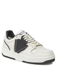 Guess Sneakersy Ancona Low FMPANC LEA12 Biały. Kolor: biały. Materiał: skóra