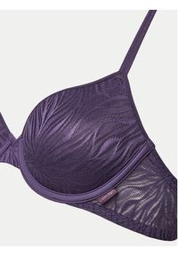 Calvin Klein Underwear Biustonosz z fiszbiną 000QF6875E Fioletowy. Kolor: fioletowy. Materiał: syntetyk