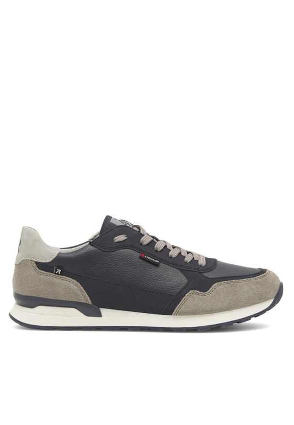 Rieker Revolution Lifestyle Sneakersy U0307-14 Granatowy. Kolor: niebieski. Materiał: skóra, zamsz