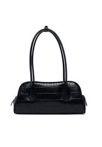 Calvin Klein Torebka Emblem Trio Croco Shoulder Bag LV04F3780G Czarny. Kolor: czarny. Materiał: skórzane #2