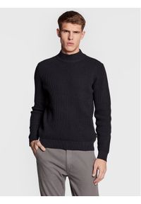 Blend Sweter 20714631 Czarny Regular Fit. Kolor: czarny. Materiał: bawełna #1