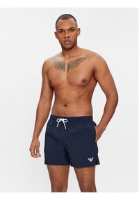 Emporio Armani Underwear Szorty kąpielowe 211756 4R422 06935 Granatowy Regular Fit. Kolor: niebieski. Materiał: syntetyk