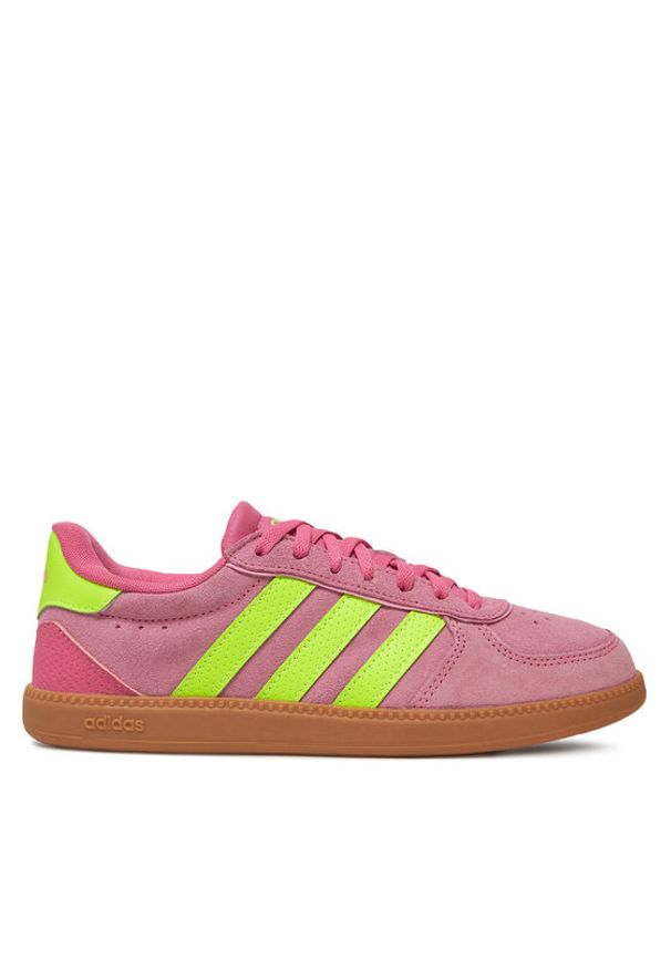 Adidas - adidas Sneakersy Breaknet Sleek JH6899 Różowy. Kolor: różowy. Materiał: skóra, zamsz