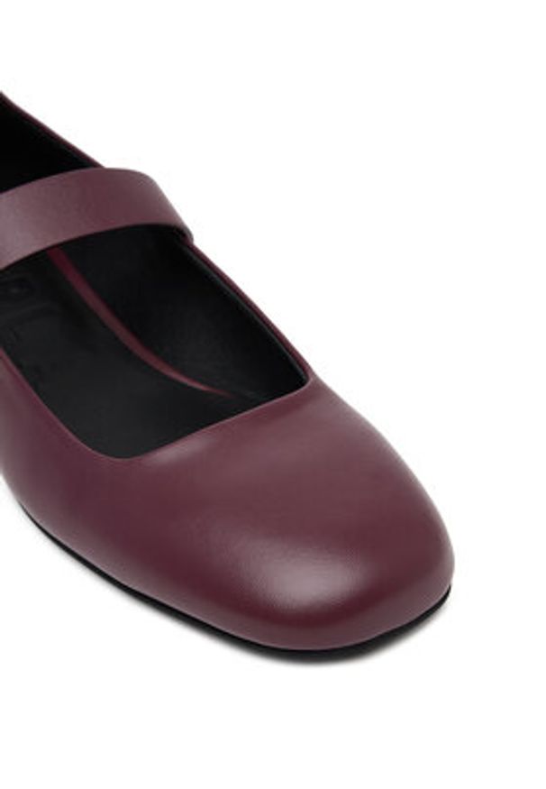 Furla Półbuty Chic Ballerina YJ70HIC X30000 AL 26700 Bordowy. Kolor: czerwony. Materiał: skóra