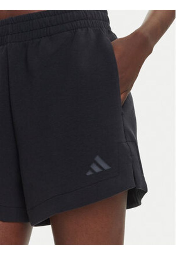 Adidas - adidas Szorty sportowe ALL SZN Soft Lux JM3751 Czarny Loose Fit. Kolor: czarny. Materiał: syntetyk