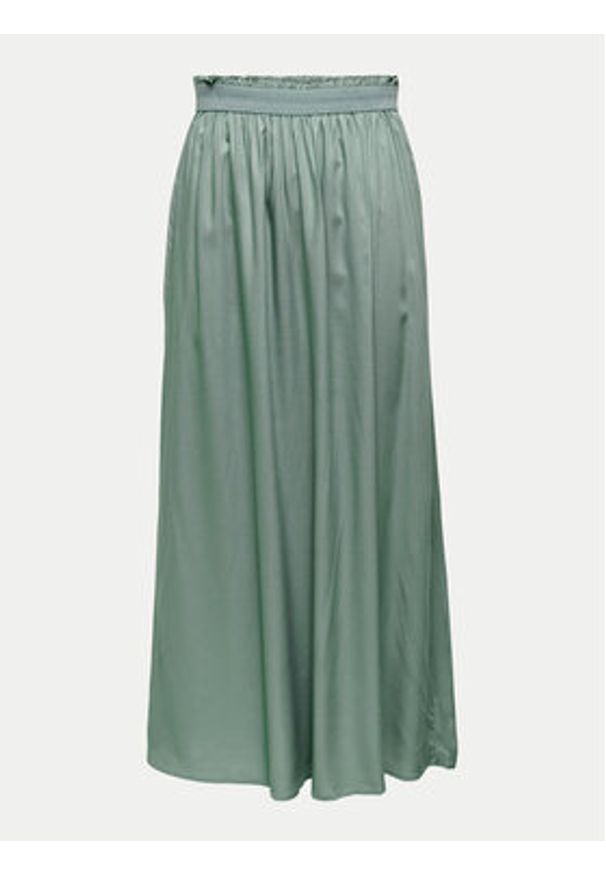 only - ONLY Spódnica maxi Venedig 15164606 Zielony Regular Fit. Kolor: zielony. Materiał: wiskoza
