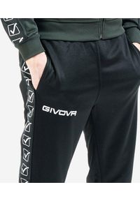 Spodnie Sportowe Givova College Czarne XL - Oddychające i Elastyczne. Kolor: czarny. Materiał: poliester. Styl: sportowy