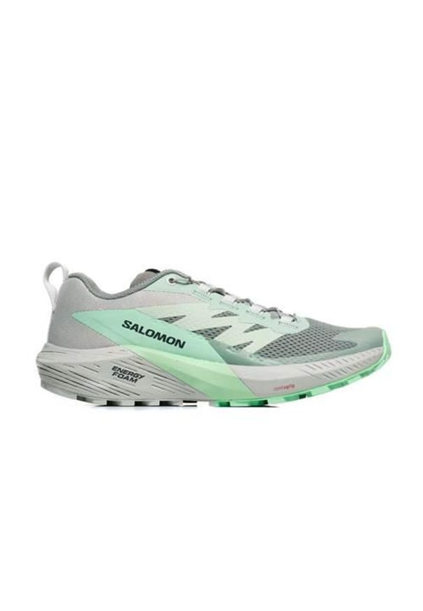 salomon - Buty do biegania damskie Salomon L47314100. Kolor: wielokolorowy, szary. Materiał: materiał, syntetyk. Szerokość cholewki: normalna