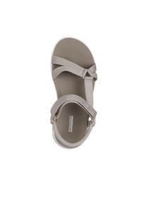 skechers - Sandały Skechers Model Go Walk Flex Sandal Kolor Jasnobrązowy. Kolor: szary, wielokolorowy, beżowy. Materiał: tkanina. Sezon: lato