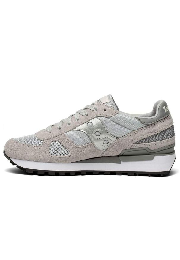 Buty do chodzenia damskie Saucony Shadow Original. Zapięcie: sznurówki. Kolor: wielokolorowy, szary. Materiał: guma, materiał, syntetyk, tkanina. Szerokość cholewki: normalna. Sport: turystyka piesza