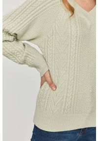 Answear Lab - Sweter. Kolor: turkusowy. Długość rękawa: długi rękaw. Długość: długie. Styl: wakacyjny