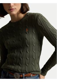 Polo Ralph Lauren Sweter 211971869510 Zielony Regular Fit. Typ kołnierza: polo. Kolor: zielony. Materiał: bawełna #3