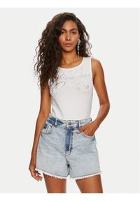 Versace Jeans Couture Body 76HAM6A4 Biały Slim Fit. Kolor: biały. Materiał: bawełna #1