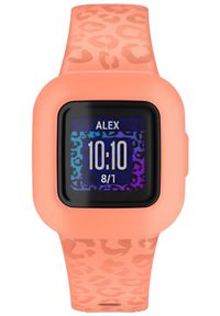 GARMIN - Garmin Vivofit Junior 3 Leopard Pomarańczowy. Kolor: pomarańczowy #4