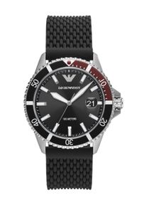 Emporio Armani - Zegarek AR11341. Kolor: czarny. Materiał: tworzywo sztuczne, materiał #1