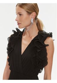 ViCOLO Sukienka wieczorowa TR0635 Czarny Regular Fit. Kolor: czarny. Materiał: syntetyk, wiskoza. Styl: wizytowy #4