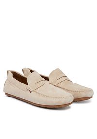 TOMMY HILFIGER - Tommy Hilfiger Mokasyny Core Hilfiegr Suede Driver FM0FM05789 Beżowy. Kolor: beżowy. Materiał: skóra, zamsz #6