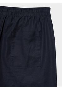outhorn - Spodnie tkaninowe z lnem męskie Outhorn - granatowe. Okazja: na co dzień. Kolor: niebieski. Materiał: tkanina, len. Styl: casual