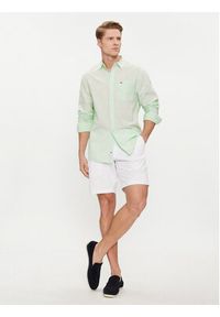 Tommy Jeans Koszula DM0DM18962 Zielony Regular Fit. Kolor: zielony. Materiał: bawełna