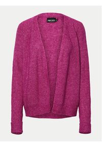 Pieces Kardigan Ellen 17150955 Różowy Regular Fit. Kolor: różowy. Materiał: syntetyk #6