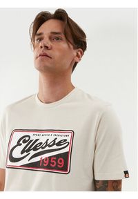 Ellesse T-Shirt Mayya SHQ17073 Beżowy Regular Fit. Kolor: beżowy. Materiał: bawełna