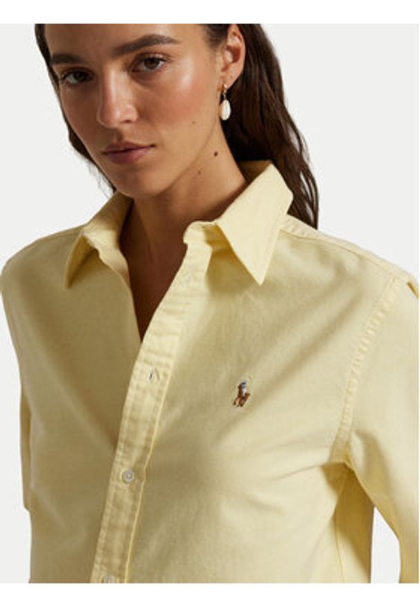 Polo Ralph Lauren Koszula 211970736505 Żółty Relaxed Fit. Typ kołnierza: polo. Kolor: żółty. Materiał: bawełna