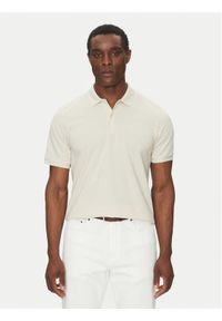 Jack & Jones - Jack&Jones Polo Kane 12270150 Beżowy Regular Fit. Typ kołnierza: polo. Kolor: beżowy. Materiał: bawełna, syntetyk