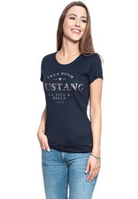 Mustang - MUSTANG T SHIRT DAMSKI Alexia C Print 1008940 5323. Wzór: nadruk #9