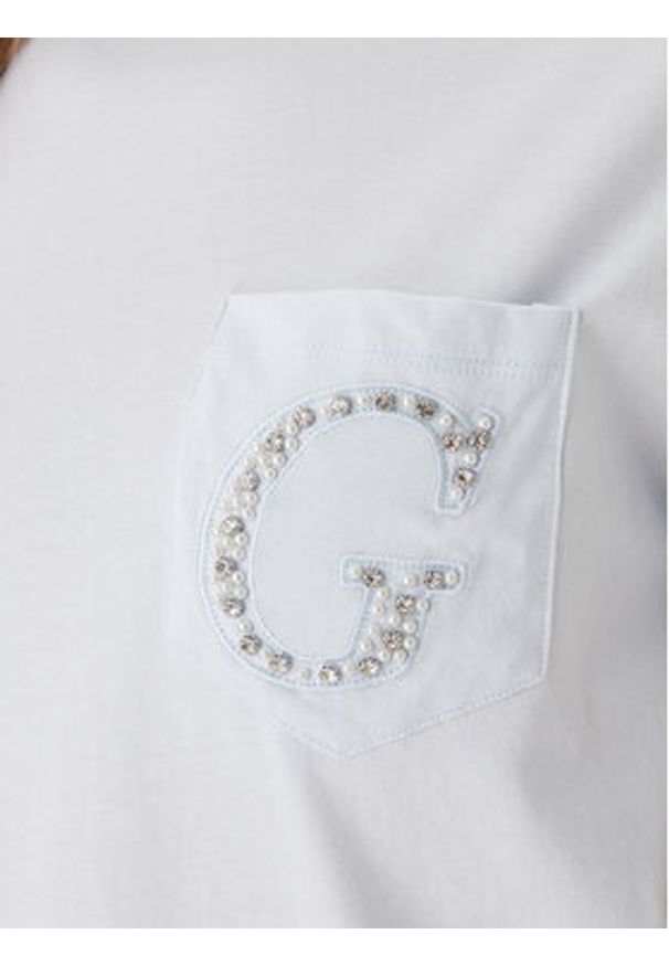 Guess T-Shirt W6GI17 K3037 Niebieski Regular Fit. Kolor: niebieski. Materiał: bawełna