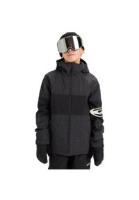 Quiksilver - Kurtka do sportów zimowych techniczna dla Chłopców HIGH IN THE HOOD. Kolor: czarny. Sezon: zima. Sport: narciarstwo #1