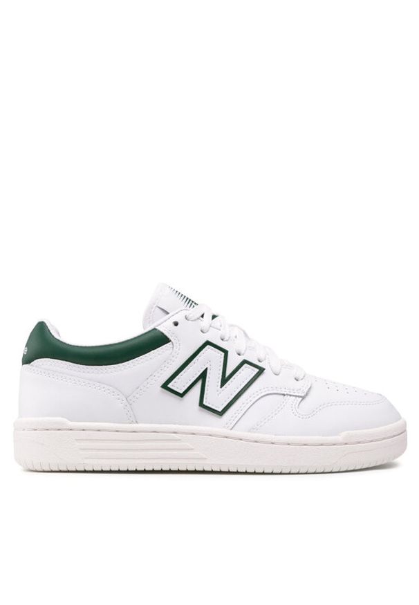 New Balance Sneakersy BB480LGT Biały. Kolor: biały. Materiał: skóra