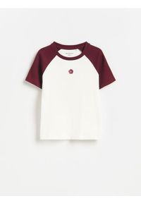 Reserved - Bawełniany t-shirt z nadrukiem - wielobarwny. Materiał: bawełna. Wzór: nadruk