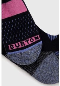 Burton skarpety narciarskie. Kolor: fioletowy. Materiał: wełna, skóra, materiał. Sport: narciarstwo #3