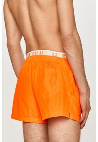 Moschino Underwear - Szorty kąpielowe. Kolor: pomarańczowy. Materiał: poliester, materiał. Wzór: nadruk #2