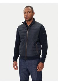 Bugatti Kamizelka 8800-85051D Granatowy Regular Fit. Kolor: niebieski. Materiał: bawełna #1