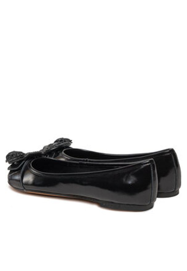 Kurt Geiger Baleriny Mayfair Drench Ballerina 1291200109 Czarny. Kolor: czarny. Materiał: skóra