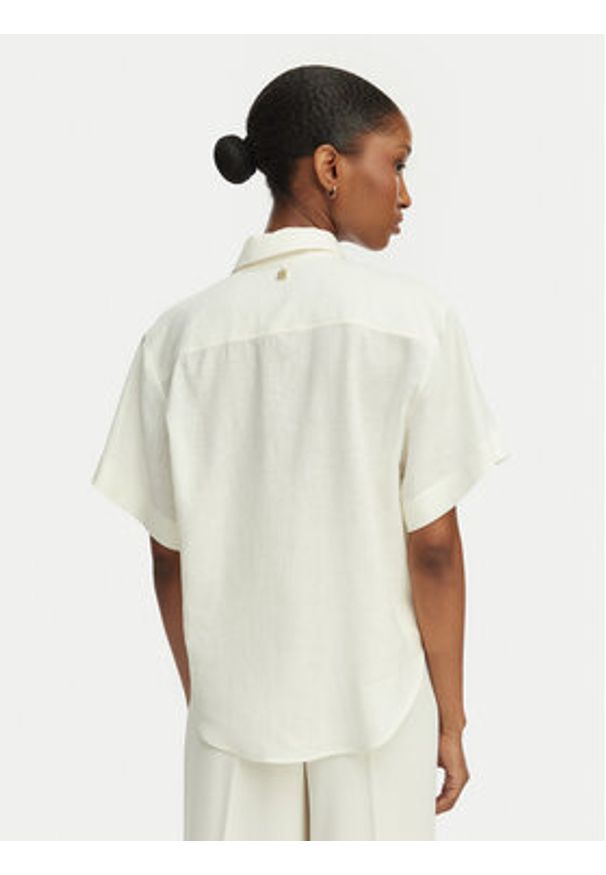 Hugo - HUGO Koszula Encantada 50566793 Beżowy Relaxed Fit. Kolor: beżowy. Materiał: len