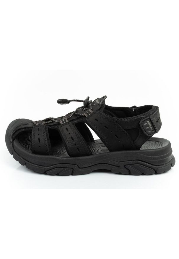 Buty sportowe męskie sandały Grisport. Kolor: czarny. Materiał: materiał, skóra