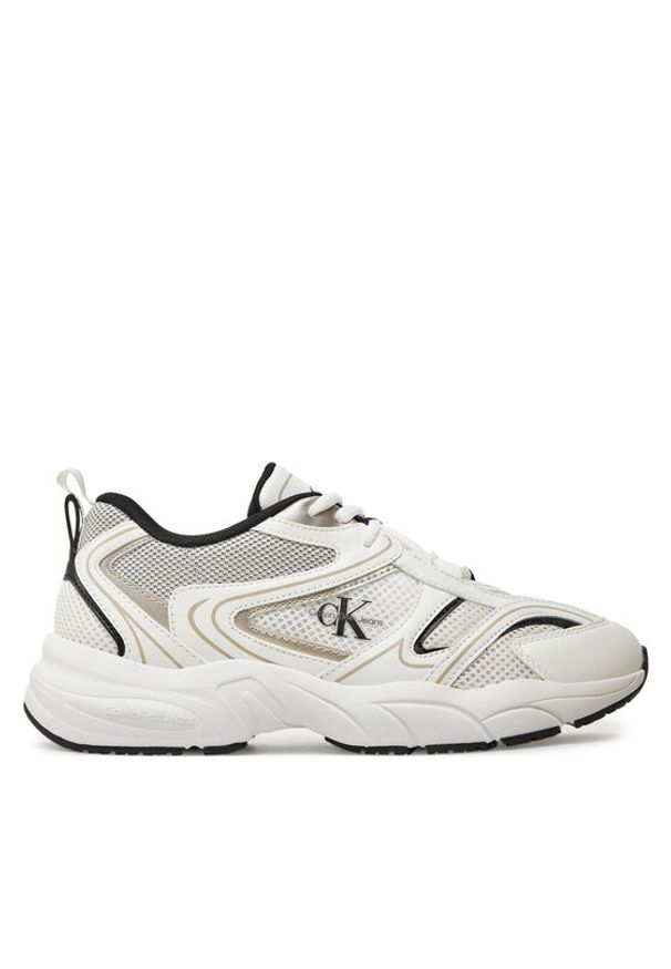 Calvin Klein Sneakersy YW0YW01807 Biały. Kolor: biały. Materiał: skóra