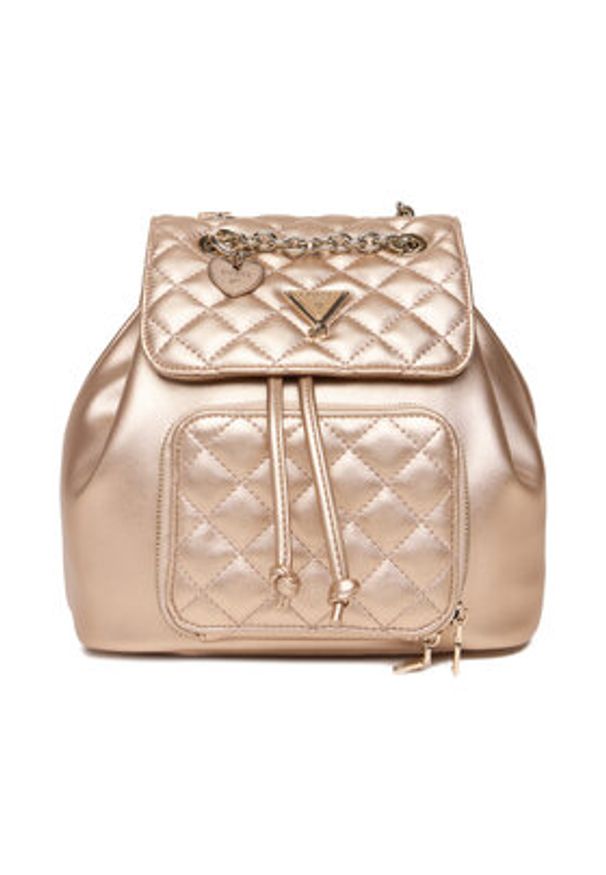 Guess Plecak J5YZ04 WGT10 Złoty. Kolor: złoty. Materiał: skóra