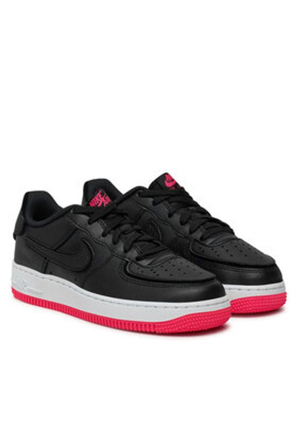 Nike Sneakersy Af1/1 (GS) DB4545 005 Czarny. Kolor: czarny. Materiał: skóra