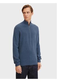 Tom Tailor Sweter 1032277 Niebieski Regular Fit. Kolor: niebieski. Materiał: bawełna #6