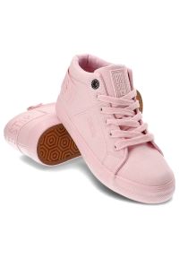 Big-Star - Różowe Sneakersy Big Star Wygodne Buty Dziecięce. Zapięcie: sznurówki. Kolor: różowy. Materiał: materiał. Szerokość cholewki: normalna #4