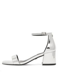 Nine West Sandały ERMINA FF-2308 Srebrny. Kolor: srebrny. Materiał: skóra